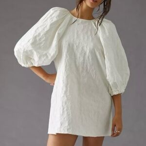 Anthropologie Stella Nova Puff Sleeve Mini Dress